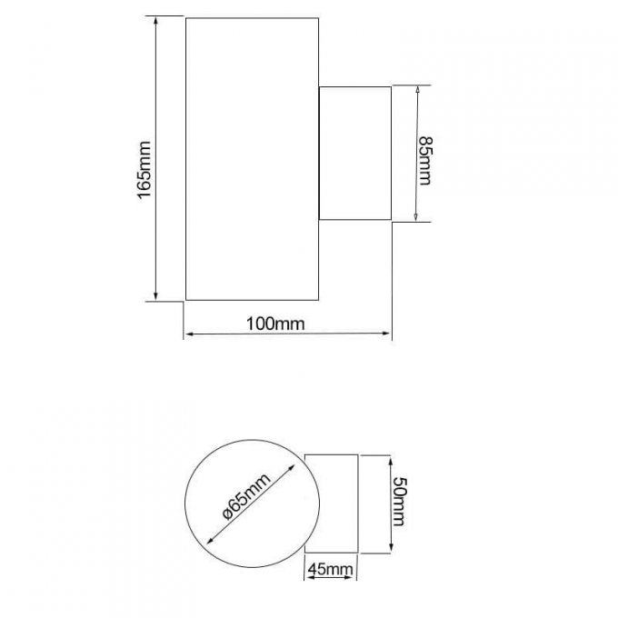 Applique murale LED 12W NANTES - Double éclairage - extérieure IP54