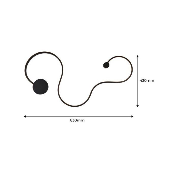 Applique murale "VAGUE" - 30W - 2800K