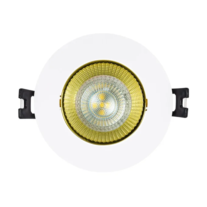 Collerette Downlight Ronde Orientable pour Ampoule LED GU10/GU5.3 plusieurs coloris