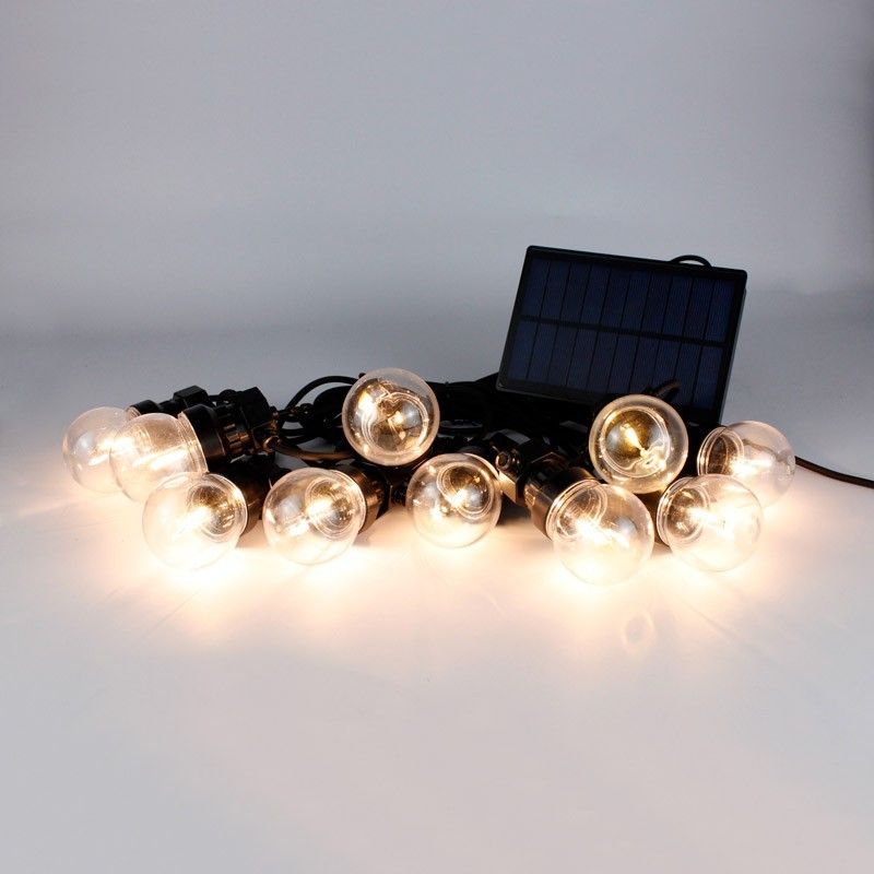 Guirlande solaire avec ampoules LED