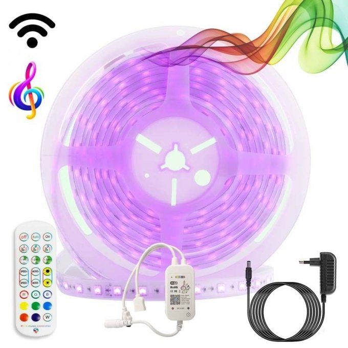 Kit ruban LED RGB musical WiFi Smart Alexa/Google Home