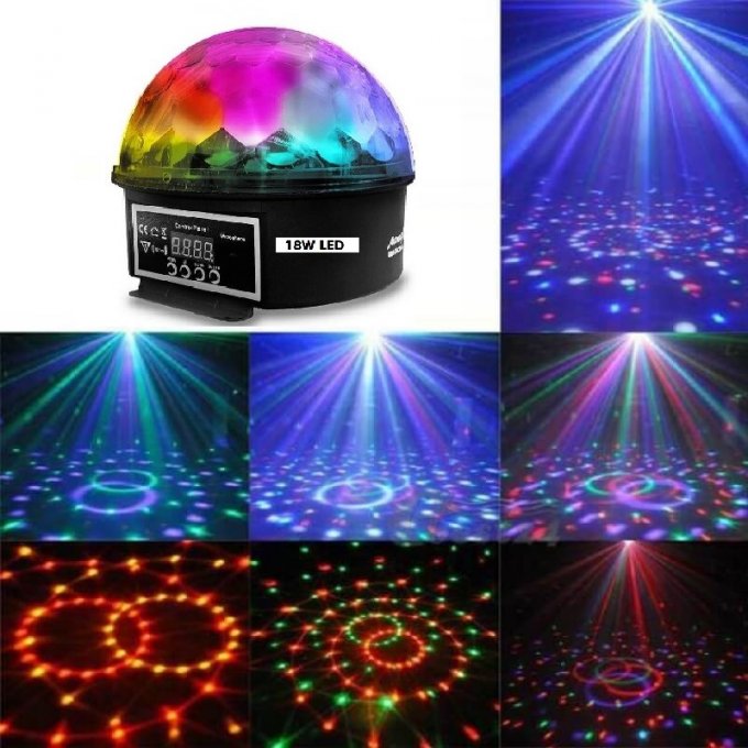 Boule Magique Disco LED 18W DMX