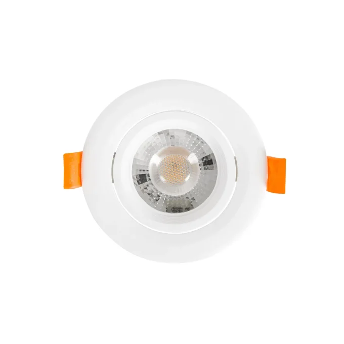 Spot Downlight LED COB  Orientable Rond Blanc 7W