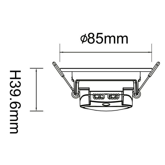 Spot LED rond encastrable orientable 6W IP20