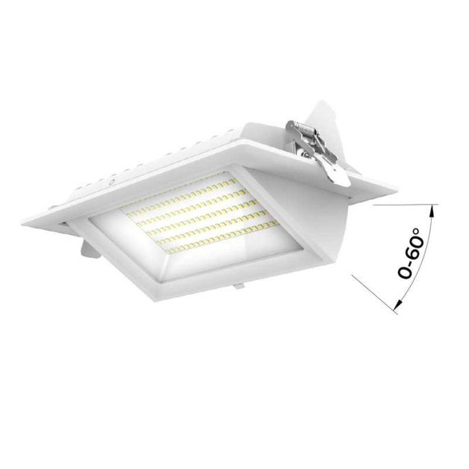 Spot LED orientable et encastrable 38W CCT