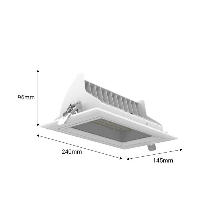 Spot LED orientable et encastrable 38W CCT