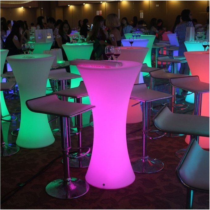 Table haute lumineuse LED RGBW