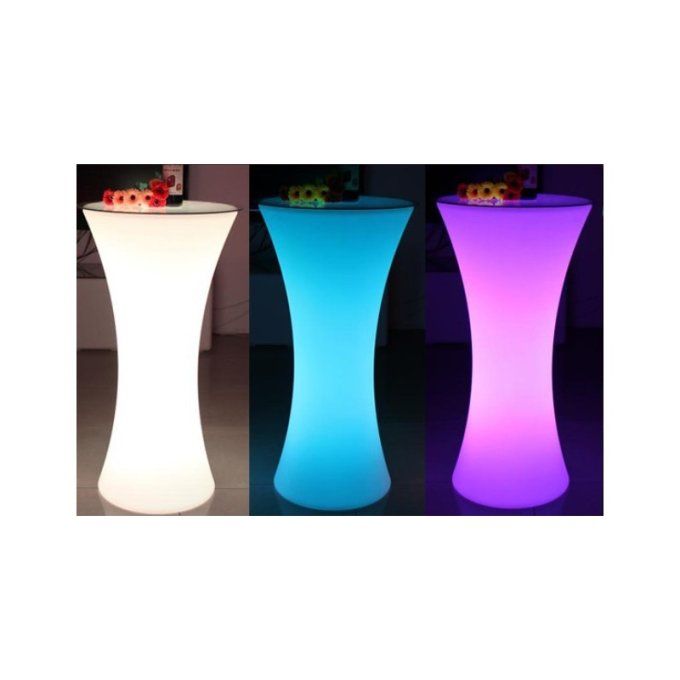 Table haute lumineuse LED RGBW